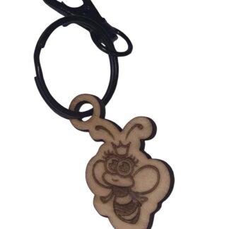 Wooden Bee Key Chain